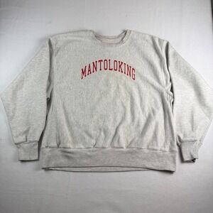 Mantoloking Crewneck Sweatshirt Champion Reverse Weave Size XL